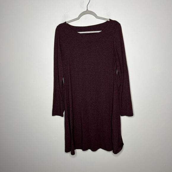 cut loose Dresses & Skirts - Cut Loose Dress Womens Medium Purple Long Sleeve Stretch Jersey‎ Casual